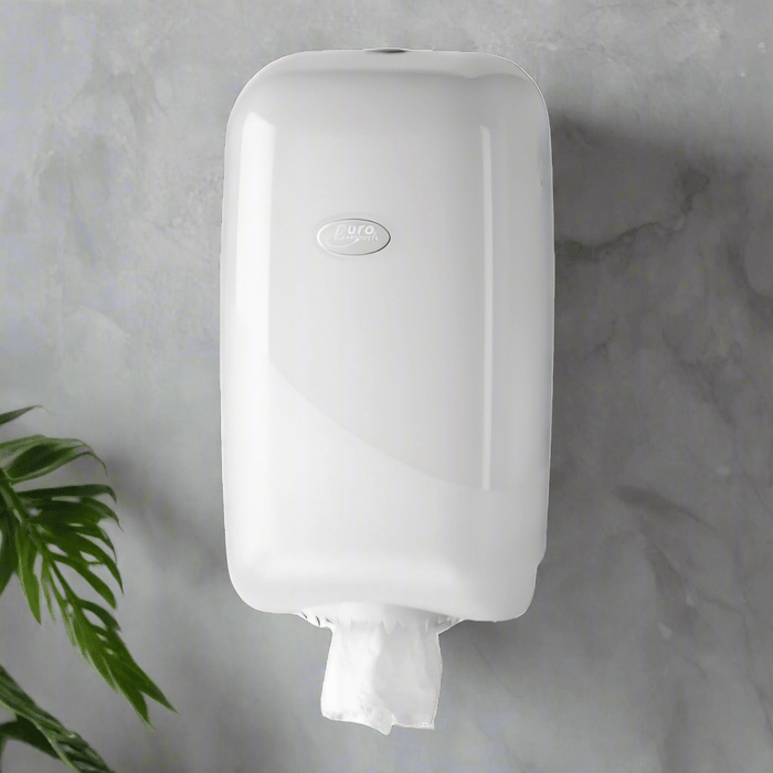 Europroducts Mini Poetsrol Dispenser Wit – Compacte wandhouder voor mini poetsrollen