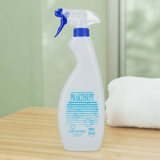 Praktisept - Reinigingsmiddel - Sprayflacon - 500 ml.Snelle & effectieve reiniging in sprayflacon. Desinfectiespray voor professioneel gebruik. Desinfectiespray kopen doe je bij KS Medical Group.
