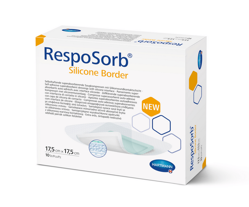 Resposorb Silicone Border - zelfklevend superabsorberend kompres