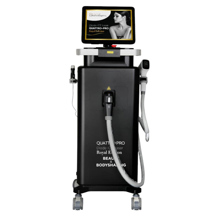Royal Edition Diode ICE Laser Quattro-PRO 2025 – Ontharingslaser. De nieuwe standaard in permanente ontharing de kracht van 4 golflengtes in één
