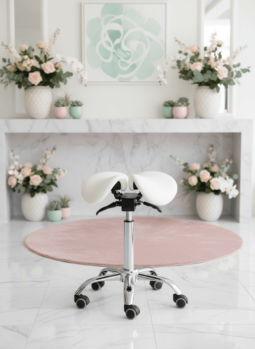 Split - zit ergonomische zadelkruk - Wit - Standaard hoogte - KS Medical Group