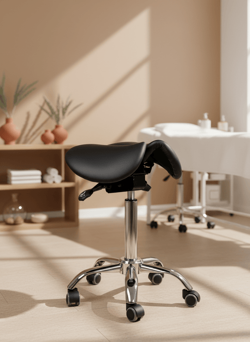 Split - zit ergonomische zadelkruk - Zwart - KS Medical Group