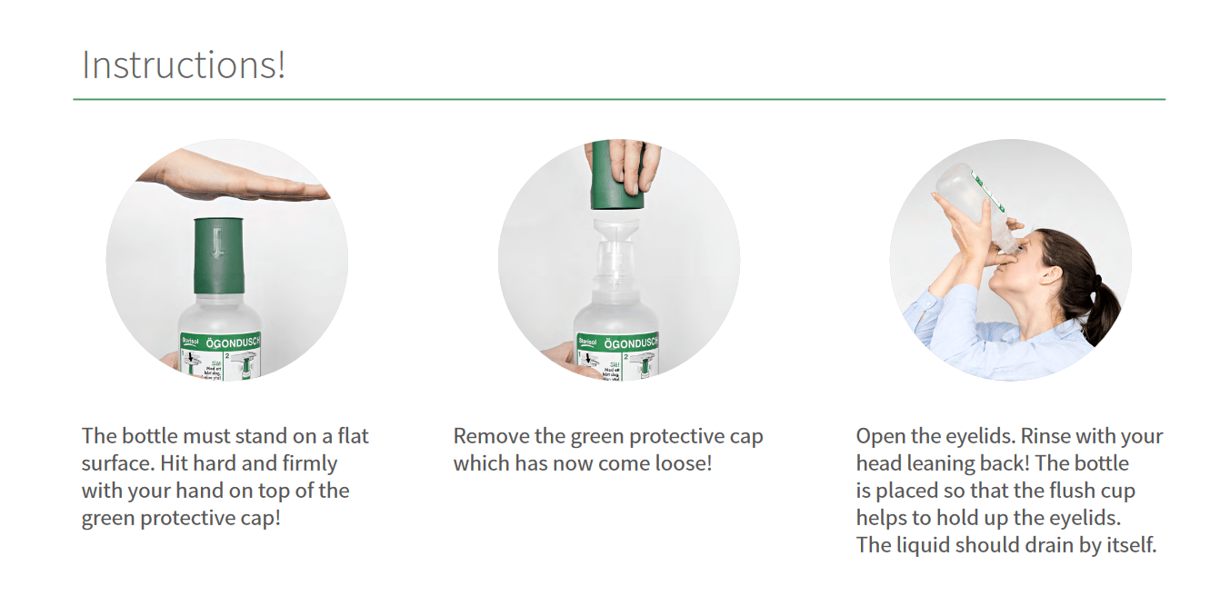 Sterisol Eyewash - oogdouche -gebruiksaanwijzing