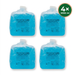 Transonic blauwe ultrasoundgel flatlay met 4× 5000 ml-badge