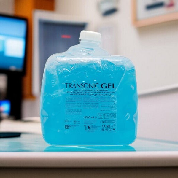 Transonic Ultrasound Gel - Blauw - 5 liter Cubitainer - Normale verpakking. Professionele contactgel voor echografie.