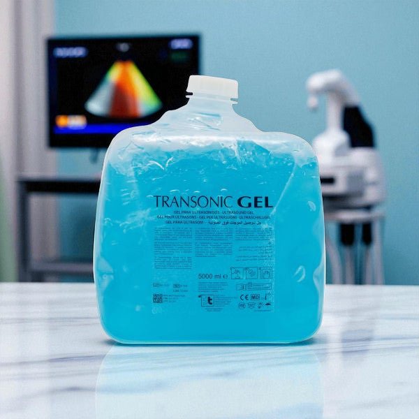Transonic Ultrasound Gel - Blauw - 5 liter Cubitainer - Normale verpakking. Professionele contactgel voor echografie.
