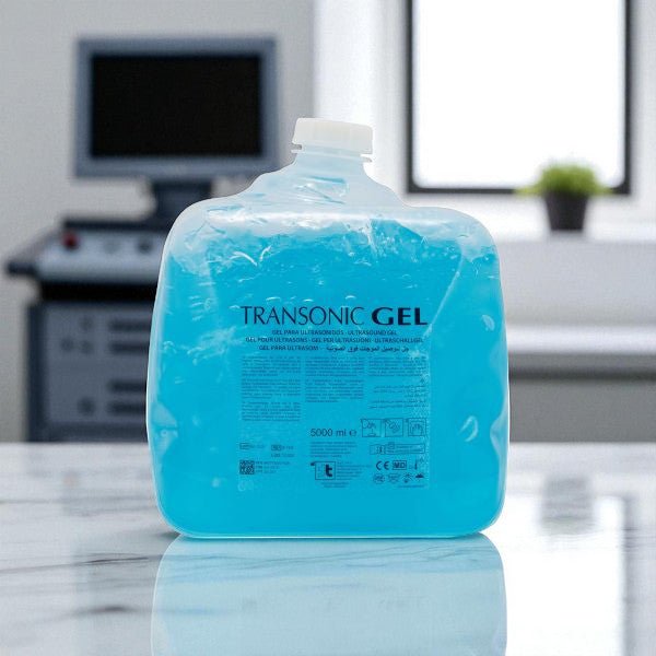 Transonic Ultrasound Gel - Blauw - 5 liter Cubitainer - Normale verpakking. Professionele contactgel voor echografie.