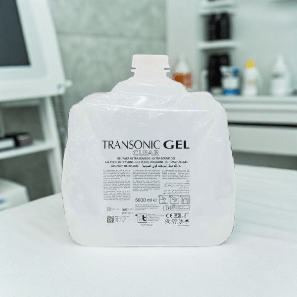 Transonic Ultrasound Gel - Clear - 5000ml - Normaal. Transparante huidvriendelijke contactgel voor IPL & Laserbehandelingen en echografie. Contactgel kopen doe je bij KS Medical Group.