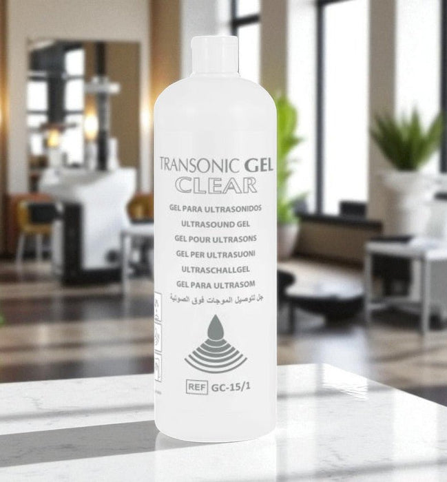 Transonic Ultrasound Gel Clear - IPL & Laser Gel - 1000ml Fles. IPL &Laser contactgel voor professioneel gebruik. Contactgel kopen doe je bij KS Medical Group.