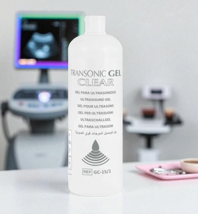 Transonic Ultrasound Gel Clear - IPL & Laser Gel - 1000ml Fles. IPL &Laser contactgel voor professioneel gebruik. Contactgel kopen doe je bij KS Medical Group.
