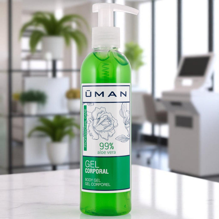 Uman - Aloë Vera Gel - Verkoelende Gel - 250ml. Verkoelende gel voor na IPL- en Laserbehandelingen.