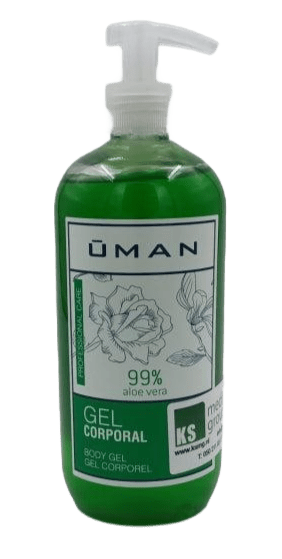 Uman - Aloë Vera Gel - Verkoelende Gel - 250ml. Verkoelende gel voor na IPL- en Laserbehandelingen.