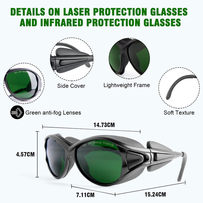 Veiligheidsbril voor Laserbehandelingen – 200nm tot 2000nm