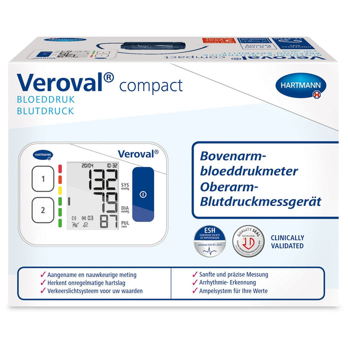 Veroval Compact BPU22 - bovenarm bloeddrukmeter - universele maat 22-42cm
