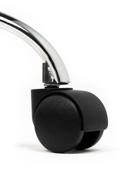 Werkstoel Zwart standaard harde wielen