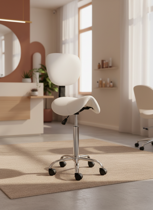 Zadelkruk met rugleuning - Standaard - Wit