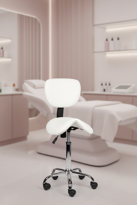 Zadelkruk met rugleuning - Standaard - Wit