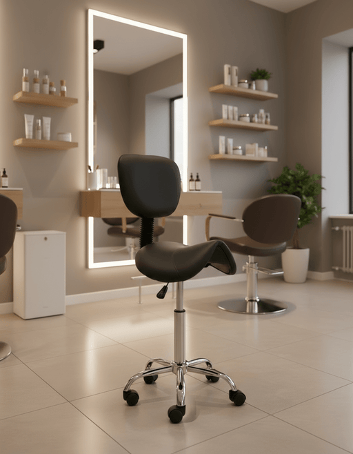 Zadelkruk met rugleuning - Standaard - Zwart - KS Medical Group