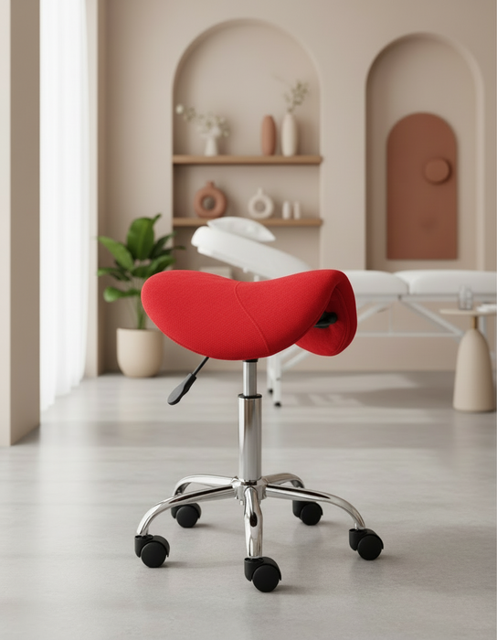 Ergonomische Zadelkruk - Rood - Laag model