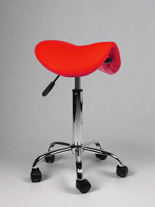 Ergonomische Zadelkruk - Standaard hoogte - Rood