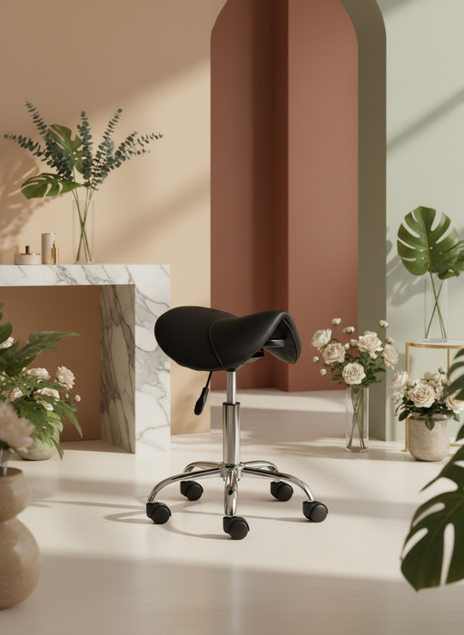 Ergonomische Zadelkruk - Zwart - Laag model