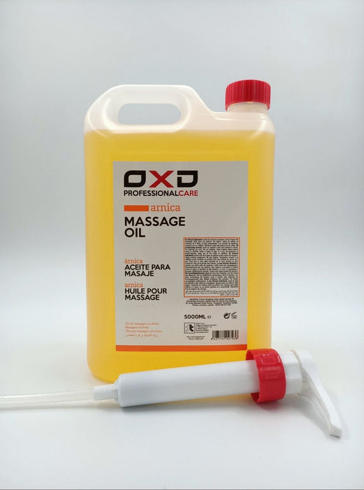 OXD Professional Care - Massage Olie - Arnica - 5000ml -  Voor professioneel gebruik in massagepraktijk. Natuurlijke ondersteuning bij spiervermoeidheid. Ideaal voor stijve spieren en herstel. Perfect voor wellness en fysiotherapie.