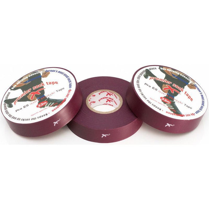 Premier Socktape 19mm x 33mtr maroon
